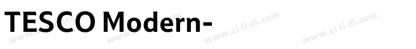 TESCO Modern字体转换